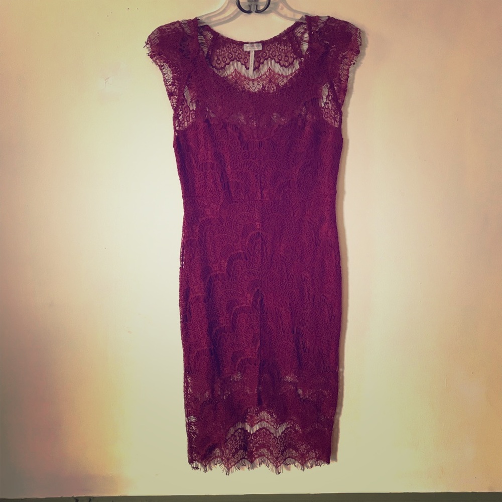 Free People Spanish Lace Bodycon Dress